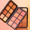 16 Colours Blush Powder Palette, 3-in-1 Rouge Contour Highlighter Make