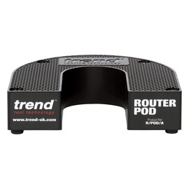 Trend U Shaped Router Pod Stand for Workbench Safety and Storage Black 155x175mm R/POD/A