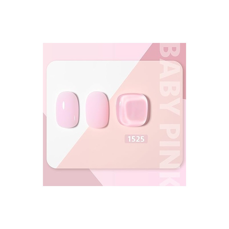 GAOY- Esmalte de uñas en gel rosa bebé, 16 ml,