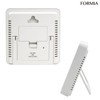Formia HO-004 Thermometer/Hygrometer, Table Clock, Tabletop, Wakeup, Thermometer, Hygrometer, Backlight