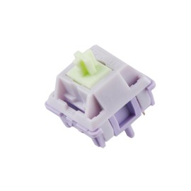 EPOMAKER Wisteria 39gf Linear Mechanical Keyboard Switches Set, 5 Pin Factory Lubed 100 Pieces Keyboard Switches, with POM PTFE Stem, 20.4mm Spring, Compatible with MX Keycaps for Gaming Keyboard DIY