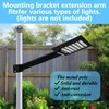 Light Pole Mount, Solar Lighting Mounting Bracket Extension Pole Kit,