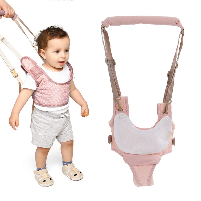 Baby Walking Harnesses Lightweight Adjustable Detachable Crotch Pad Handheld Toddler