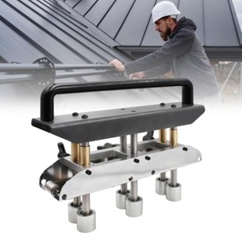 EIMSOAH Metal Bending Tool 3 Station Roller for Roofing Sheet 0.3 to 1.0mm Thickness, 13 to 130mm Height, V Shaped Roller Clamps Material, For Steel, Aluminum, Copper