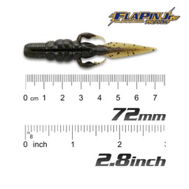 ベイトブレス(Bait Breath) FLAPIN Jr. 2.8” [フラピンジュニア] ロックフィッシュ向けワーム (S484 アナハゼチャート)