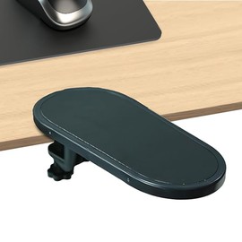 Ouliget Arm Rest Support for Desk,180° Rotating Adjustable Computer Desk Armrest Extender,Desk Arm Wrist Rest Shelf Ergonomic Fatigue Relief Arm Rest
