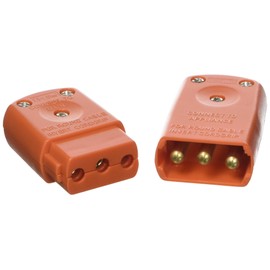 Merriway BH05901 Flex Connector 10 Amp 3 Pin - Orange