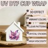 105PCS Watercolor Cute Fairy UV DTF Stickers for Keychains