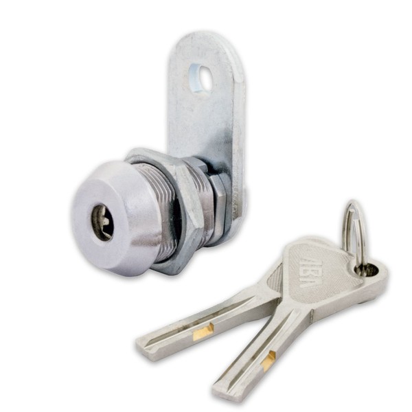FJM Security 8418B-KD European High Security Cam Lock with 5/8” Cylinder and Chrome Finish, Keyed Different