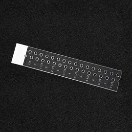 Colini Canvas Patterning Ruler,Clear Acrylic Ruler with Holes Every Quarter Inch