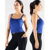 NELEUS Women's 3 Pack Compression Athletic Tank Top with Bra,8088,Black/Blue/red,Large