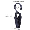 20 Pcs Super Strong Plastic Swivel Hanging Hooks, Curtain Clips,