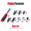 Flex Head Ratchet Wrench Set, 9PCS Quick Change Ratcheting Wrench