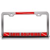 Custom Brother - Save Dolphins Scuba Flag Metal Car SUV