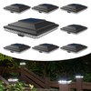 HUYIENO Solar Post Cap Lights,Outdoor Deck Fence Post Lights,Powerful Lithium