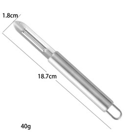 Potato Peeler Stainless Steel Vegetable Peeler Silver Julienne Peeler 7.5 Inches Straight Peeler Slicer for Kitchen Food Cutter