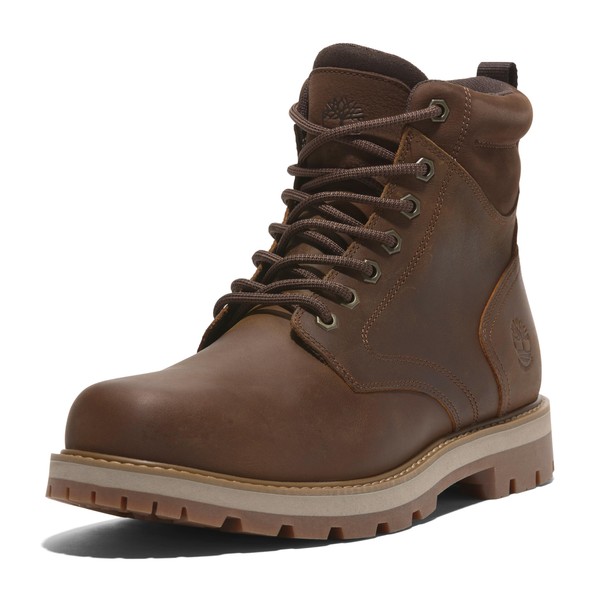 Timberland Men's Britton Road Mid Lace Up Waterproof Boot, Rust