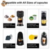 10 Pack Coffee Pods Holder for Nespresso, PVC Organize Strips