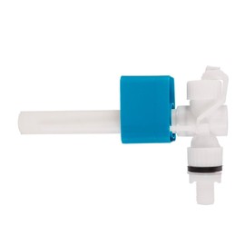 Pro Side Entry Side Entry Inlet Valve, Brass Shank, Ymiko Pro Side Inlaatklep Toilet Fill Valve Inlet Valve UK 1/2 Inch for Cistern - Brass Shank (4 Points Plastic