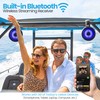 PyleUsa 6.5” 2-Way Marine Wakeboard Tower Speakers with Bluetooth and