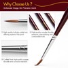 Kolinsky Sable Fine Detail Paint Brushes - 3pcs Detail Paint