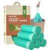 AYOTEE Compostable Trash Bags 4 Gallon Drawstring Trash Bags,100 Counts