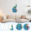 TLIOBLO Hanging Peacock Diamond Art and Key Chains Pendants Boards,