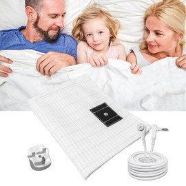 UCMDA Grounding Bed Sheet, 90% Organic Cotton + 10% Pure Silver Fiber, Grounding Mat with Grounding Cable, Conductive Sheet for Better Sleep - 68×132CM