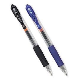 Pilot G2 Gel Ink Roller Ball Extra Fine, 1 Blue & 1 Black Pen (31104-31103)