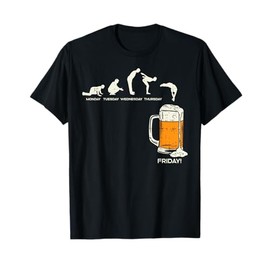 Monday To Friday Beer Funny Work Week Drinking Team Gift T-Shirt