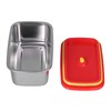 Lunch Box Red Non Pollution Good Sealing Lightweight Easily Clean