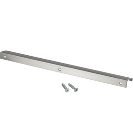 Gedotec Furniture Handles Made of Aluminium, 1 Piece Door Handles for Cabinets - Grey Matt with Mounting Material, ONA 0372, Length: 200 mm, Handles for Kitchen Cabinets, Cabinet Handles, Furniture