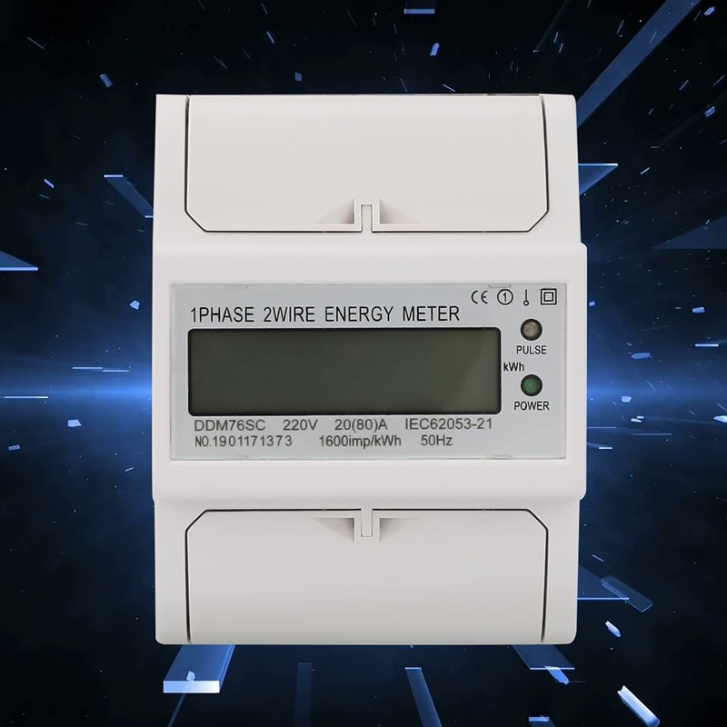 Natudeco DDM75SC Din Rail Energy Meter Single Phase Energy Meter