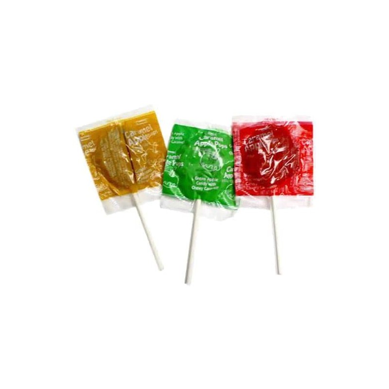 Tootsie Caramel Apple Pops Assorted Apple Orchard Lollipops 12.7-oz. Bag