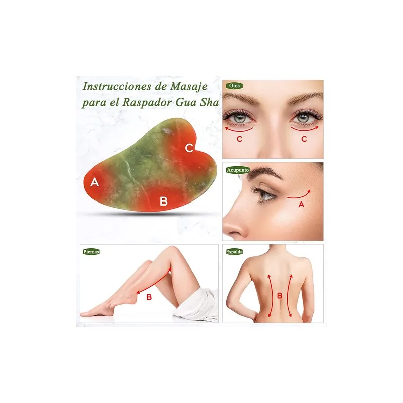 Jade Rodillo Facial Masaje Antivejecimiento Traje