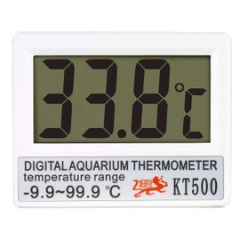 Aquarium Thermometer, Water Thermometer with Large LCD Display, Terrarium Water Temperature Digital Aquarium Thermometer, Aquarium Terrarium Amphibian Accurate Temperature Read LCD Large Screen