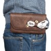 DFVmobile Case Horizontal Leather Belt Clip with Earphone Holder for
