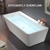 Two-Hole Bathtub Overflow Face Plate, Universal Bathtub Overflow Drain Face