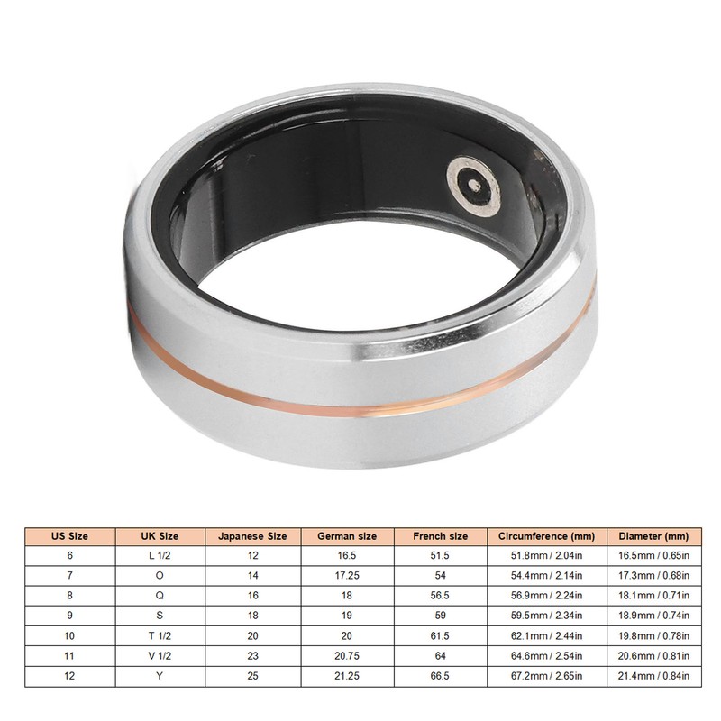 Smart Health Ring Bluetooth Sleep Monitoring IP68 Waterproof Smart Ring