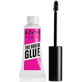 NYX Professional Makeup The Brow Glue Instant Brow Styler, gel de cejas, fórmula vegana, fijación por 16H, acabado natural sin residuos y resiste a transferencias 5g – Tono Clear (Transparente)