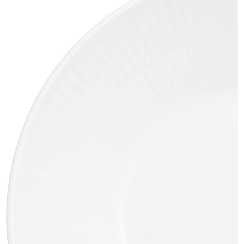 Royal Copenhagen 1016914 White Fluted Deep Plate, 6.7 inches (17
