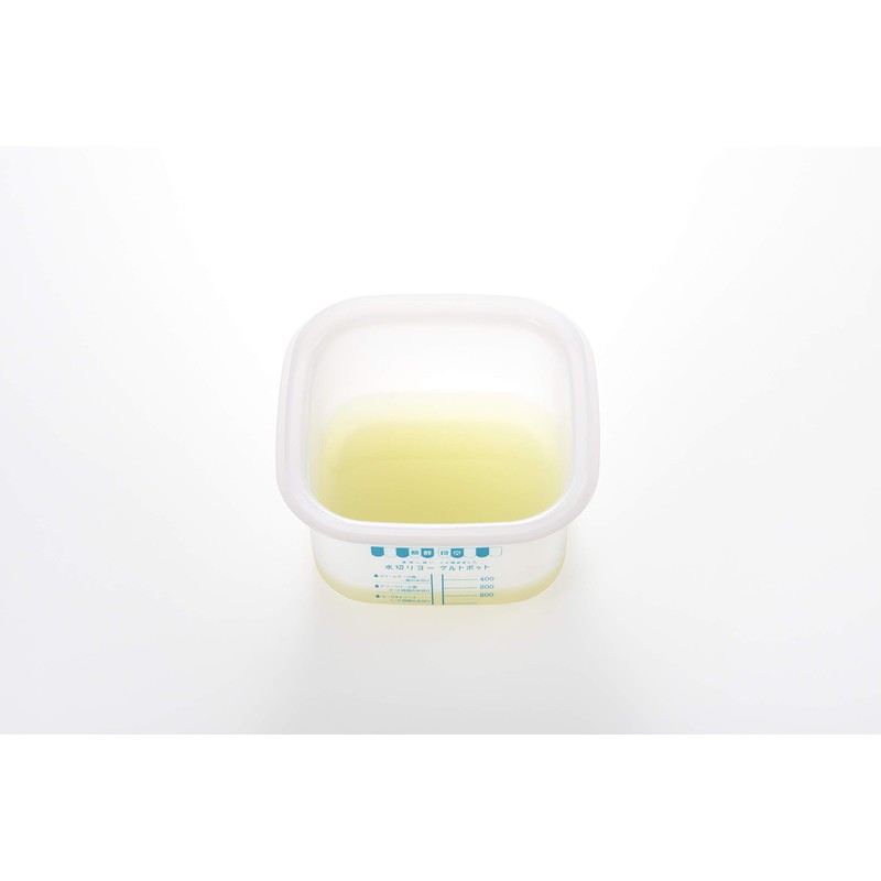 Yoshikawa 918848 Fermented Cafeteria, Drainer Yogurt Pot, Gift Wrapping, Blue,