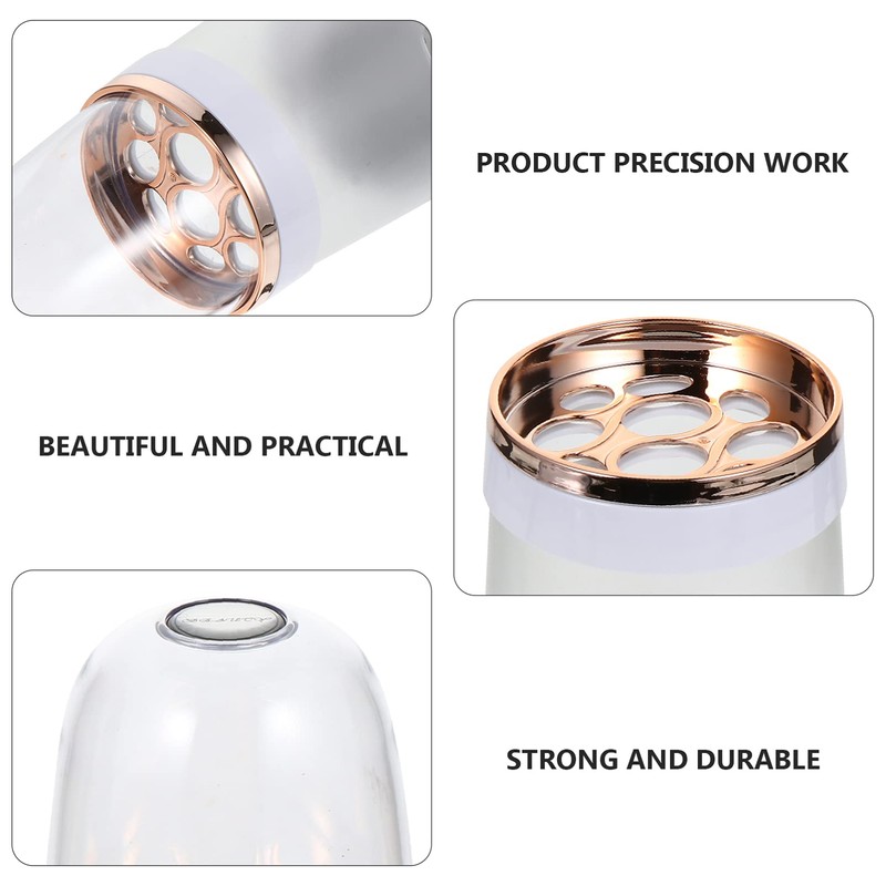 BIUDECO 1pc Makeup Brush Holder Lid Dustproof Organizer for Vanity