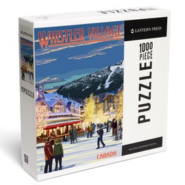 Whistler, Canada, Village Scene (1000 Piece Puzzle, Challenging Jigsaw Puzzle for Adults, Made in USA)