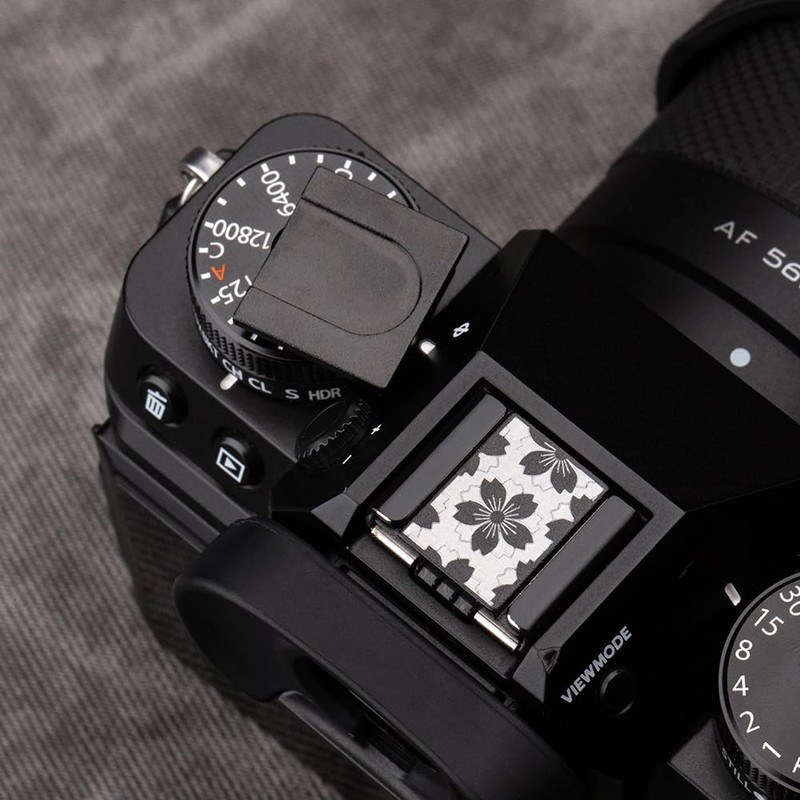Camera Metal Hot Shoe Cover Shutter Buttons Protector for Fuji
