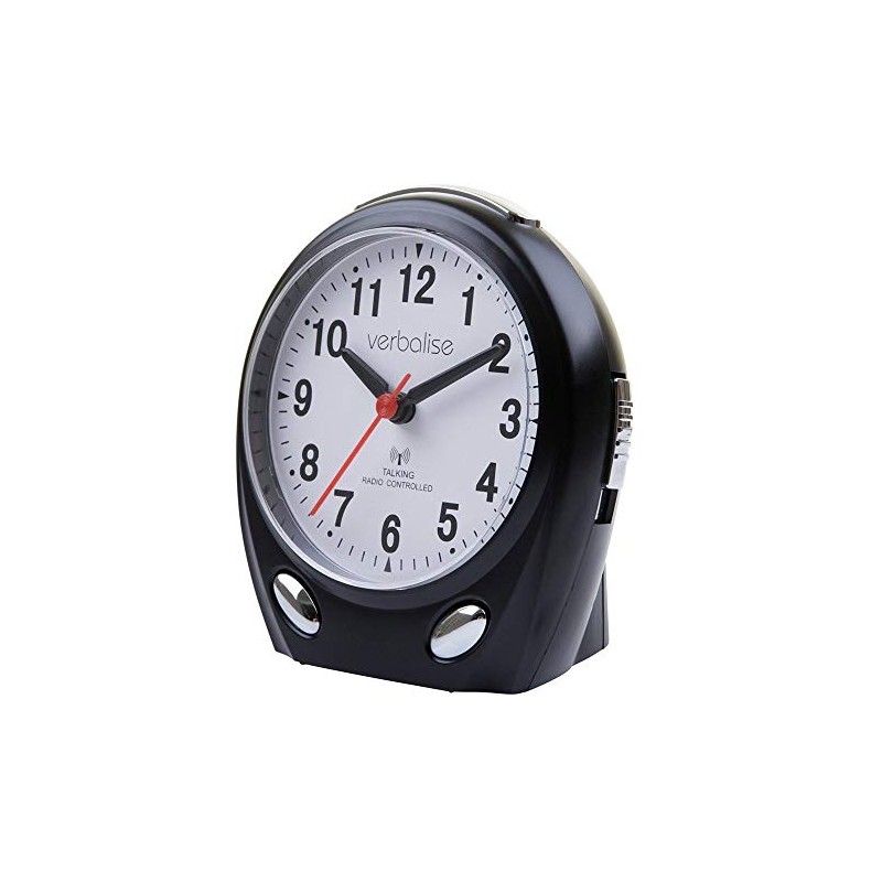 VTC-01BK Radio Controlled Talking Clock (Black)