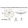 Pro-Graad 13” 330mm Grey/White Melamine Eraser Floor Pad, 68482, 5
