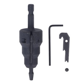 Tissting Power Conduit Reamer 1/4 Inch Shank High Carbon Steel Tube Expander with L Wrench, Electrical Conduit Reamer for Drill Chuck