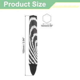uxcell Lumber Marking Crayons, 12 Pcs Black Hex Wax Tire Marker, 4" x 0.55" Hex Waterproof Drawing Crayons Furniture Marker for Wood, Glass, Cartons, Cloth, Stone, Ceramics