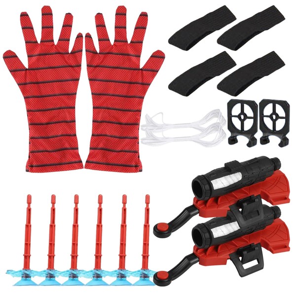 Eabdice 2 Set Launcher Handschuh, Spider Launcher Handschuh, Kids Spider